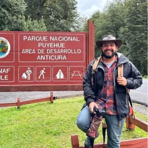 Diego Navarro (viajero chilote), embajador de Termas Aguas Calientes